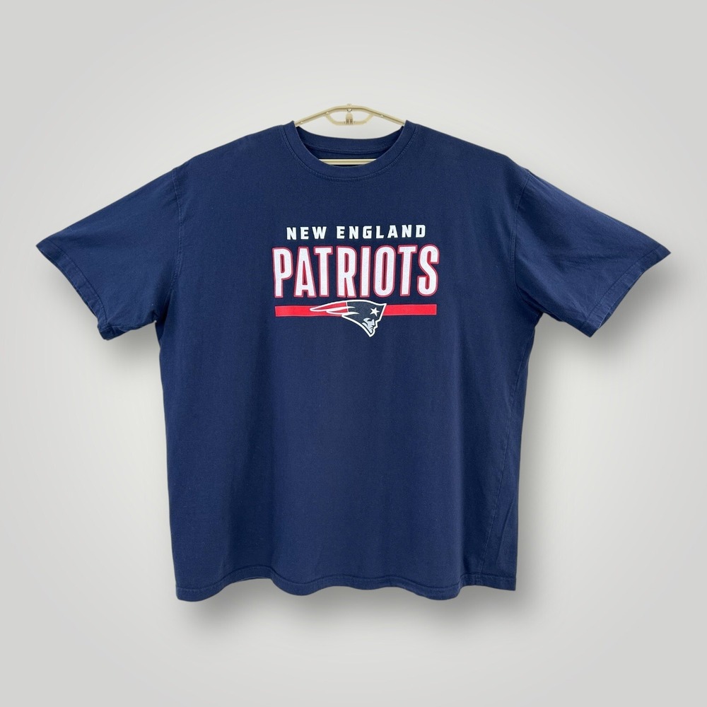 Fanatics New England Patriots T-Shirts Mens Sz 3XLT TALL Navy Blue Short Sleeve